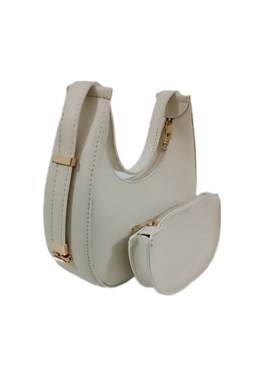 Benny Bayan Kol Çantası Baget Çanta Krem