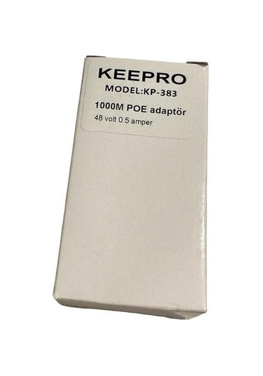 48 Volt Gigabit Poe Adaptör Gigabit Poe Enjektör 48 Volt 0.5 Amper 48 Volt Poe Enjektör