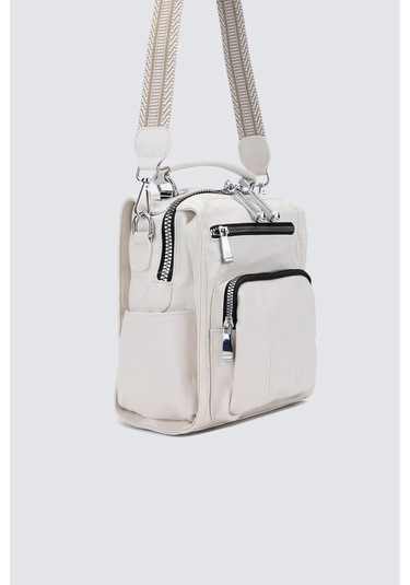 Yumuşak Deri Sırt Ve Çapraz Çanta Camel