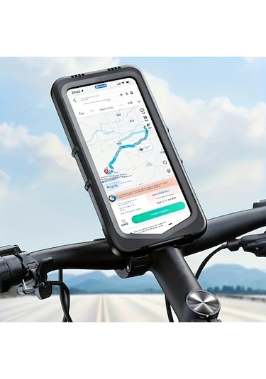 Xuweiwei Tosuod Ayna Tabanlı Bisiklet Navigasyon Tutucu Motosiklet Araç Telefon Askısı Siyah Ayna Taban Stili