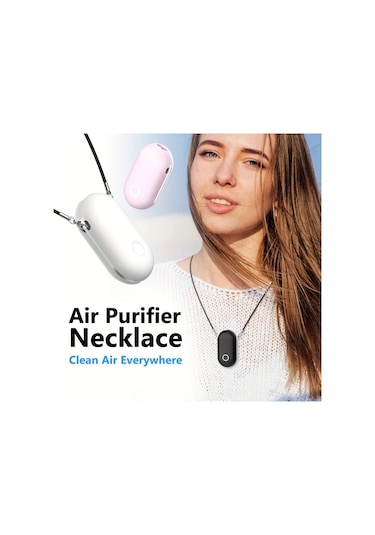 Oldfriend Siyah Ionkını Taşınabilir Hava Temizleyici Kolye - Şarj Edilebilir, Sessiz, Usb