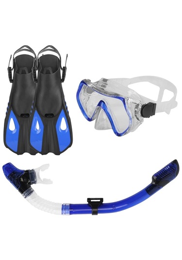 Monozone Dalış Gözlüğü Şnorkel Takımı 3parça Set