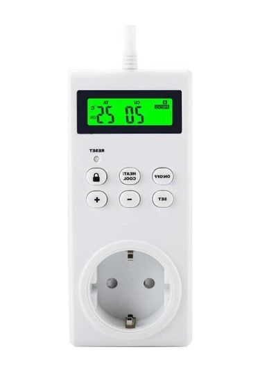 Pazly Kkmoon Tak-çalıştır Programlanabilir Kablosuz Termostat Prizi, Lcd Ekranlı Isıtıcı/soğutucu Kontrol