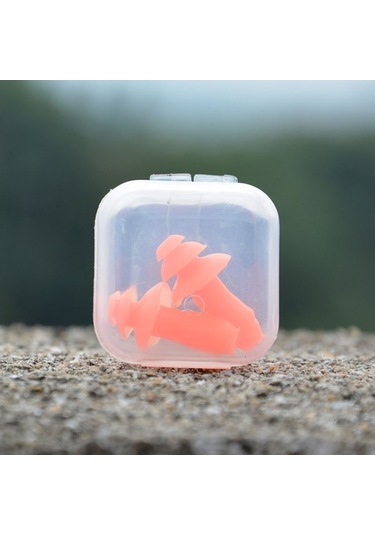 Gajeena 8 Paket Silikon Kulaklık - Su Geçirmez, Gürültü Engelleme, Uyku Ve Spor İçin, Taşınabilir Kutulu Turuncu