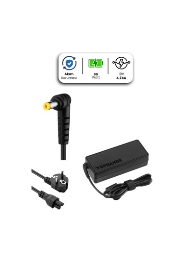 19v 4.74a 5.5 1.7mm 90w Acer İçin Laptop Adaptör