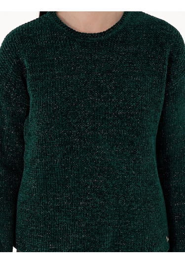 Pierre Cardin Kadın Koyu Yeşil Kazak /triko 50290610-vr079 Koyu Yeşil