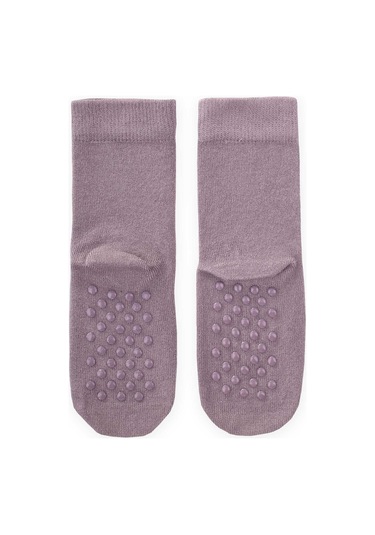 Cigit Tabanı Abs Li Bambu Çocuk Çorabı Gri Gri