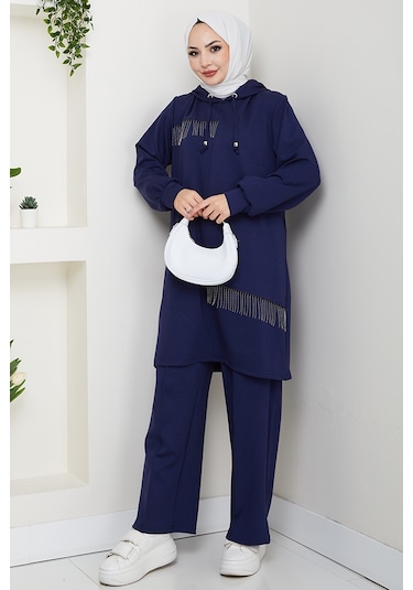 Zincir Detay Oysho İkili Takım 1660 - Lacivert Lacivert