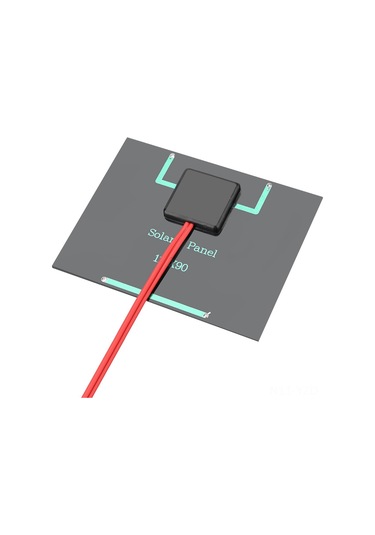 Yuntech01 12v 1.5w A Sınıfı Çok Kristal Güneş Paneli + Alligator Klem, Yüksek Verimli Dönüşüm, Dıy Modülü, Düşük Güçlü Cihazlar İçin