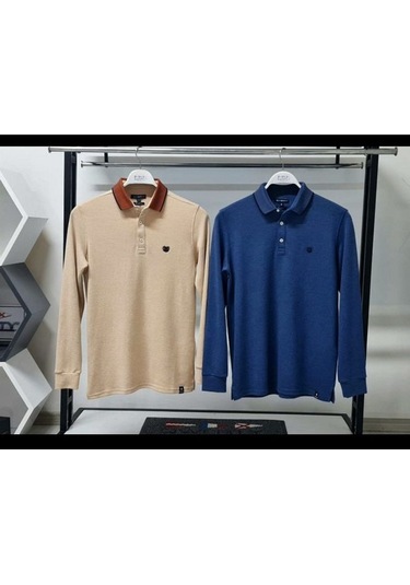 Qwerty Polo Yaka Kuşaklı Sweatshirt 001