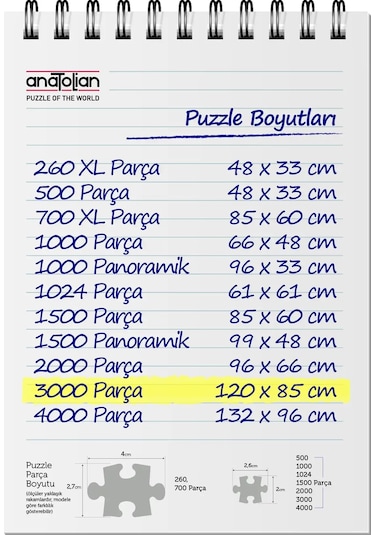 Anatolian 3000 Parçalık Puzzle - Hayat Ağacı 4927