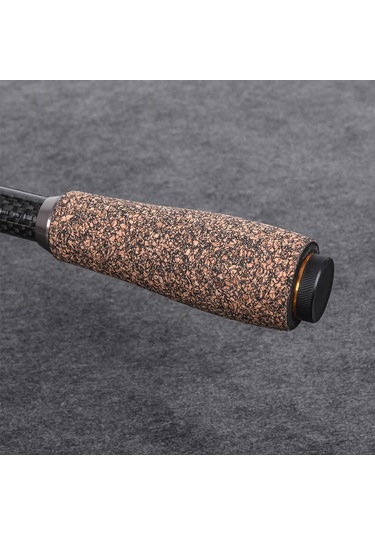 Springsun Kahverengi Korkak Tutamaklı, Levha Telli, Teleskopik Karbon Fiber Deniz Balıkçılığı Olta Kamışı 2.7m