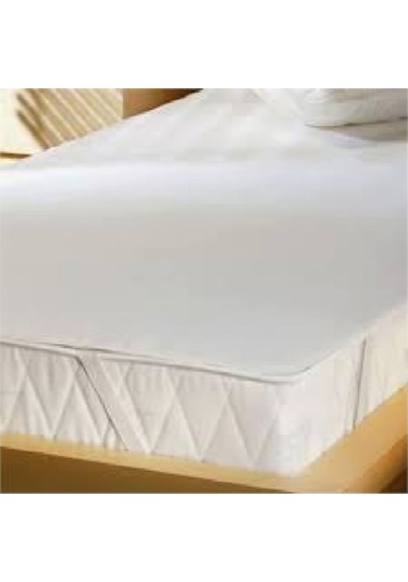 Evony Alez 200x200 Cm Pamuk Sıvı Geçirmez Yatak Koruyucu Alez Beyaz