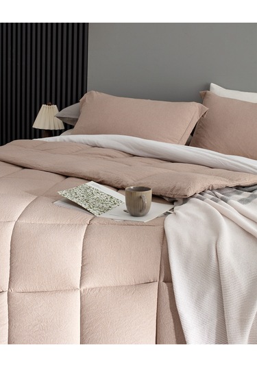 Madame Coco Meleni Tek Kişilik Comforter Set - Kiremit Kırmızı