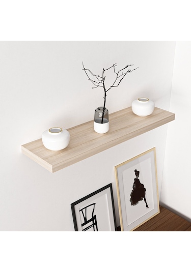 Minarmobilya Minar Gizli Tutuculu Duvar Rafı 80 Cm - P.Beyaz