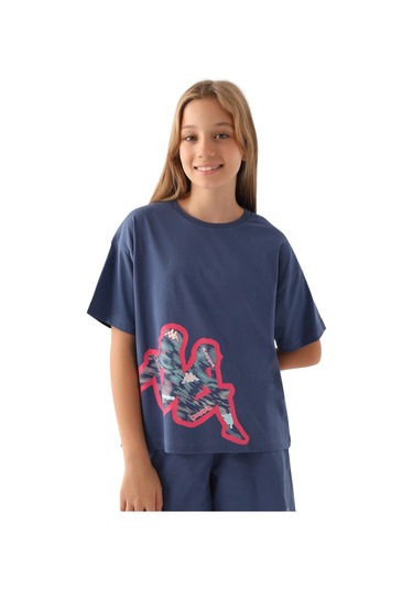 Kappa Kız Çocuk Lacivert T-shirt 341x14w Mavi