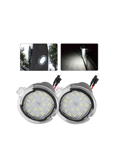 Springsun Ford F-150/edge/mondeo Led Ayna Puddle Işığı, Sağ-sol Çift, Direk Değişim, Plug&play, 1.8w, 18 Led, Uyumlu Modeller