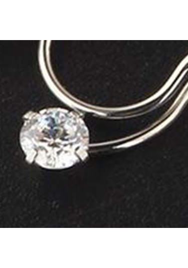 Suntek Paslanmaz Çelik Burun Halkası 8mm Döngü Halka Gümüş Gümüş