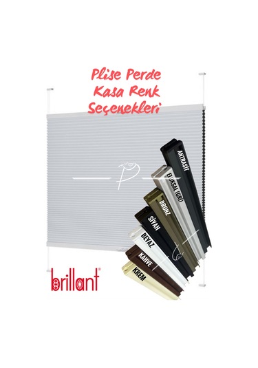 Brillant Marka Honeycomb Plise Perde Termal Ve Blackout Özelliği Çok Renkli