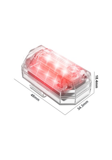 M3 Titreşim Algılama Motosiklet Bisiklet Uçak Patlama Işıkları Seyir Yanıp Sönen Anti-arka Uç Çarpışma Işığı 7 Renk