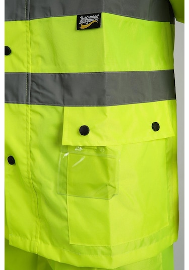 Kkdavm Bestguard Yağmurluk Oxford Reflektörlü Takım Sarı