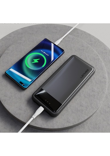 Lenyes PX133P 10 W 10000 mAh Led Işık Göstergeli Taşınabilir Powerbank Siyah