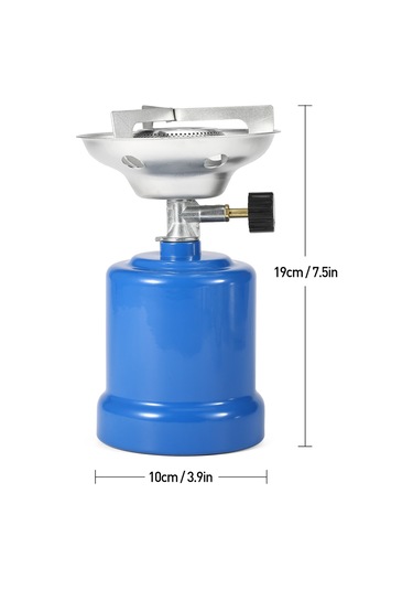 Kosona Kamp Stovu Taşınabilir Kahve Çalıştırıcı 190g Gaz Kutusu İçin İğne Valfli Dışarıda Kullanım Isıtıcı Tr-2190 Gümüş