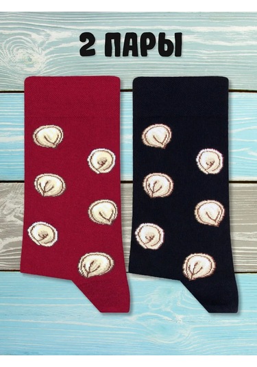 Kingkit 2 Çift. Manolekli Mantı Baskılı Ve Desenli Eğlenceli Çorap 422033973 Siyah