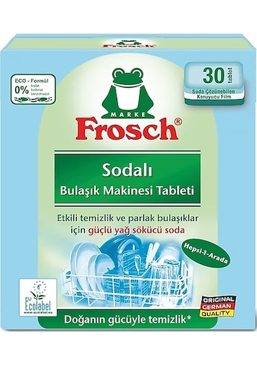 Frosch Sodalı Bulaşık Makinesi Deterjanı Fosfatsız 30 Tablet
