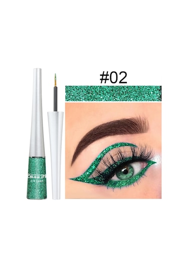 1 Adet Renkli Eyeliner Uzun Ömürlü Su Geçirmez Solmayan, Başlangıç Dostu Sahne 02 Tam Boyut Dark Topaz