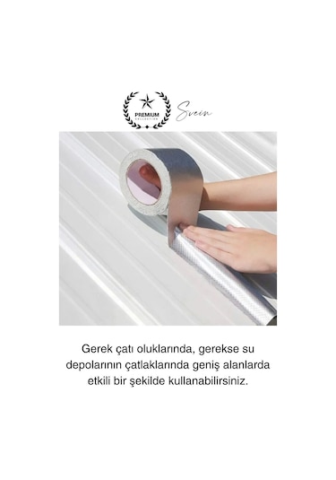 Ekstra Güçlü 2 Mt Dış Cephe Su Geçirmez Sakız Bant Sızıntı Çamur Bandı Sızdırmaz 3 Adet Diğer