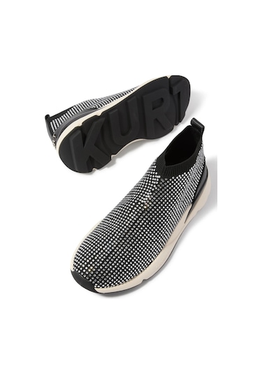 Kurt Geiger Crystal Runner Taşlı Lüks Kadın Sneaker Siyah