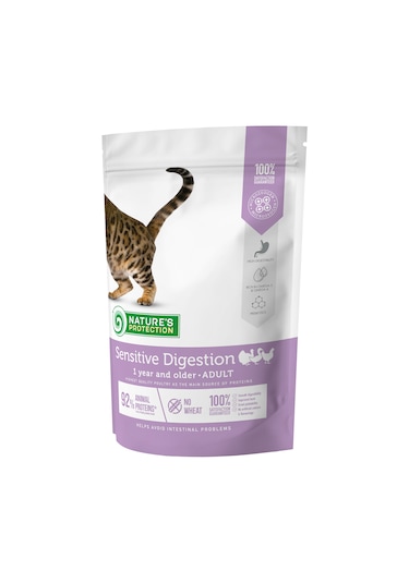 Nature's Protection Hassas Sindirim Kümes Hayvanlı Yetişkin Kedi Maması 400 G