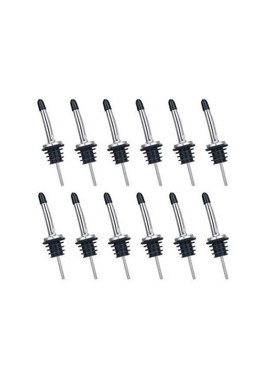 Fortunelane Paslanmaz Çelik Sütunluk, Akışkan Dağıtıcı, Akıllı Tapağı, 30mm Dış Çap, Gümüş-siyah Gümüş - Siyah