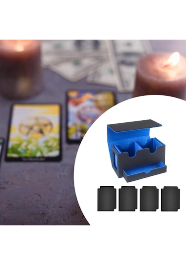 Suntek Kart Güverte Kutusu Oyun Kartı Kılıfı Oyuncak İç-mavi