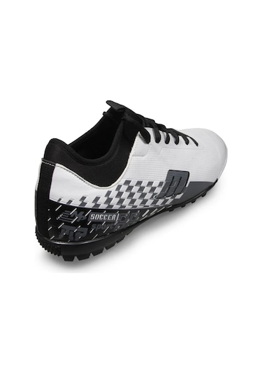 M.p. 231-1138 Mr Erkek Beyaz-siyah Çoraplı Halı Saha Futbol Ayakkabı - 40 Beyaz