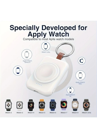 Xuweiwei Siyah X27 Akıllı Saat Şarj Tabanı Hızlı Şarj Manyetik Kablosuz Taşınabilir