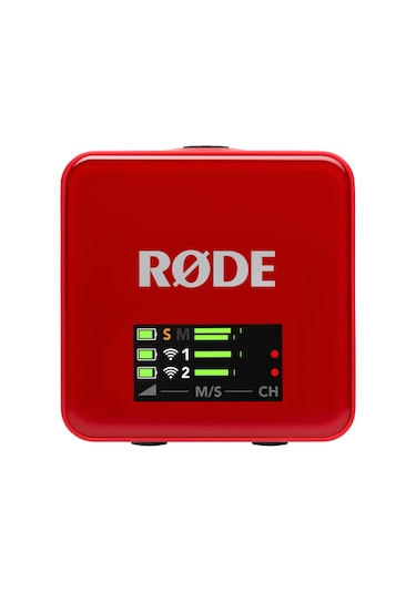 Wireless Go Iı Gen 3 3.nesil, İki Vericili, 32-bit Kayıt Özellikli Kablosuz Mikrofon Seti Kırmızı