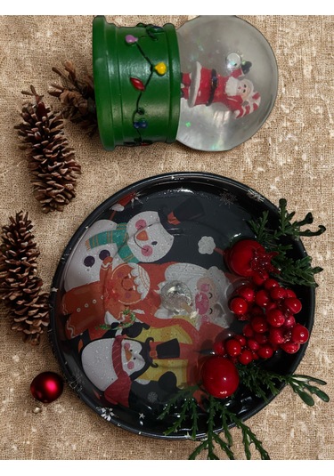 Rüwüzel Noel Babalı Kar Küresi Ve Jel Mum Seti Çok Renkli