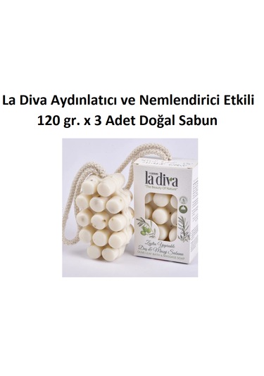 La Diva Zeytin Yapraklı Bitkisel Duş Masaj Sabunu 3 x 120 G
