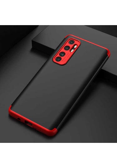 Xiaomi Mi Note 10 Lite Kılıf Zore Ays Kapak Kırmızı