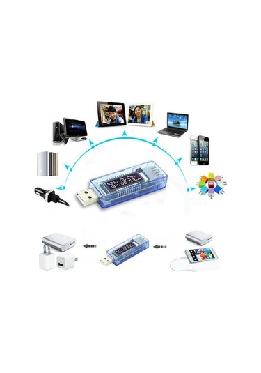 Usb Voltmetre. Ampermetre Voltaj Akım Gerilim Ölçer N11.41