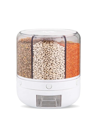 360 Derece Dönebilen Kuru Gıda ve Bakliyat Saklama Düzenleyici H