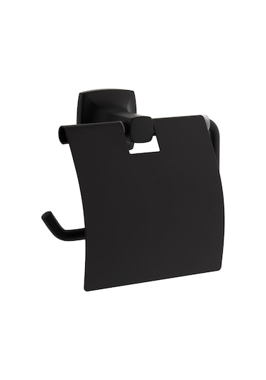 VitrA Base 400 Mat Siyah Kapaklı Tuvalet Kağıtlığı A4412336