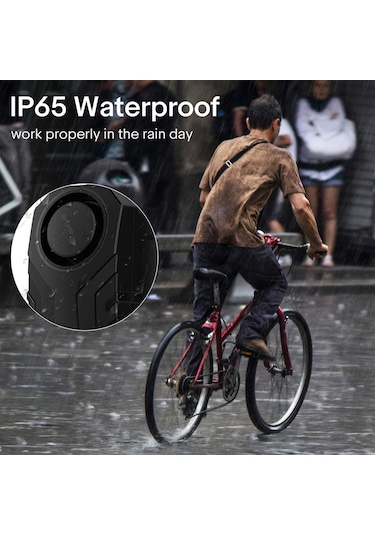 Lemestar Bisiklet Ve Elektrikli Araç Anti-kaçırma Alarmı: Ip65 Su Geçirmez, Titreşim Algılama, 3 Ses Seçeneği, Uzaktan Kumanda İle Sf22r