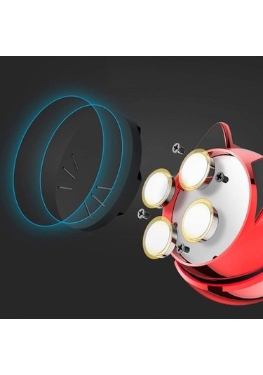 Makine Tutucu Kedi Şekli Manyetik Araba 360 Derece Evrensel Tutucu - Kırmızı