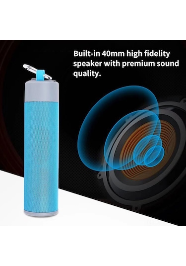 Gajeena Mavi Bluetooth Hoparlör, 5200mah Power Bank, Flaş Işık, Telefon Stantı, Uzatılabilir Selfie Çubuğu Ve Ellerden Uzak Arama Desteği