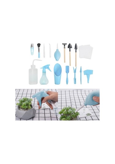 16 Parça Suculant Nakil Ekipman Seti Çiçek Bahçeciliği Mini Bahçe Malzemeleri Etli Saksı Bitkileri Pembe