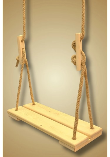 Doğal Ahşap Ev Ve Bahçe Tipi Halatlı Salıncak - Çocuk Salıncağı Ahşap Doğal Ahşap Ev Ve Bahçe Tipi Halatlı Salıncak - Çocuk Salıncağı Ahşap