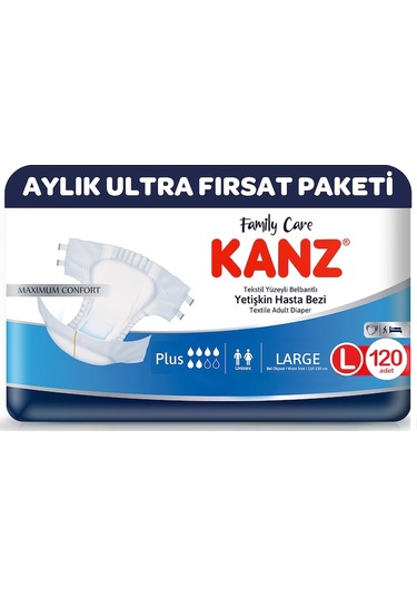 Kanz Hasta Bezi L Beden 120 Adet